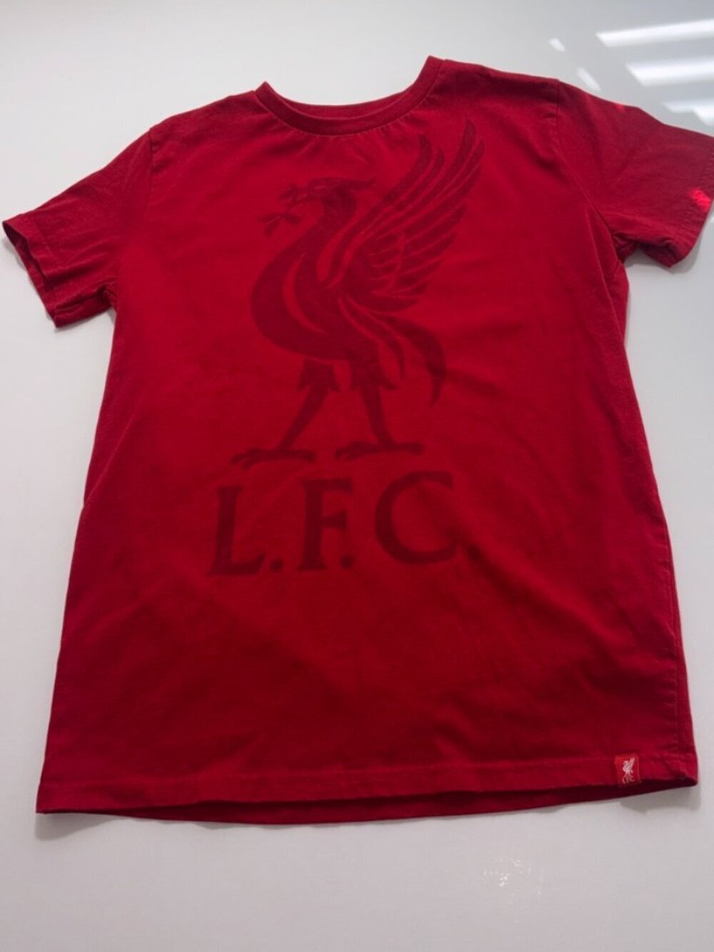 Kids' LFC Liverpool Futbol Soccer Short Sleeve Tee-Shirt size M (11-12Y) Red